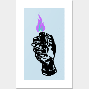 Fire in The Hand Posters and Art